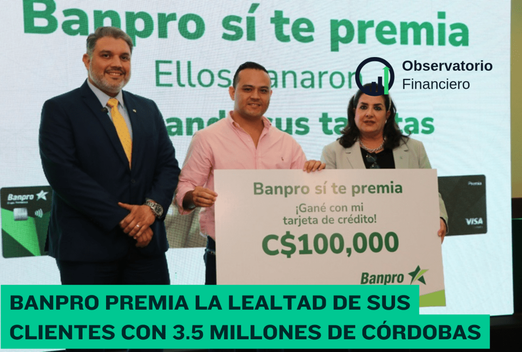 Banpro premia la lealtad de sus clientes con 3.5 millones de córdobas en&nbsp;efectivo