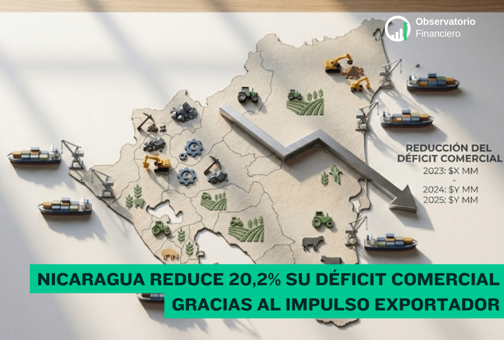 Nicaragua reduce 20,2% su déficit comercial gracias al impulso&nbsp;exportador