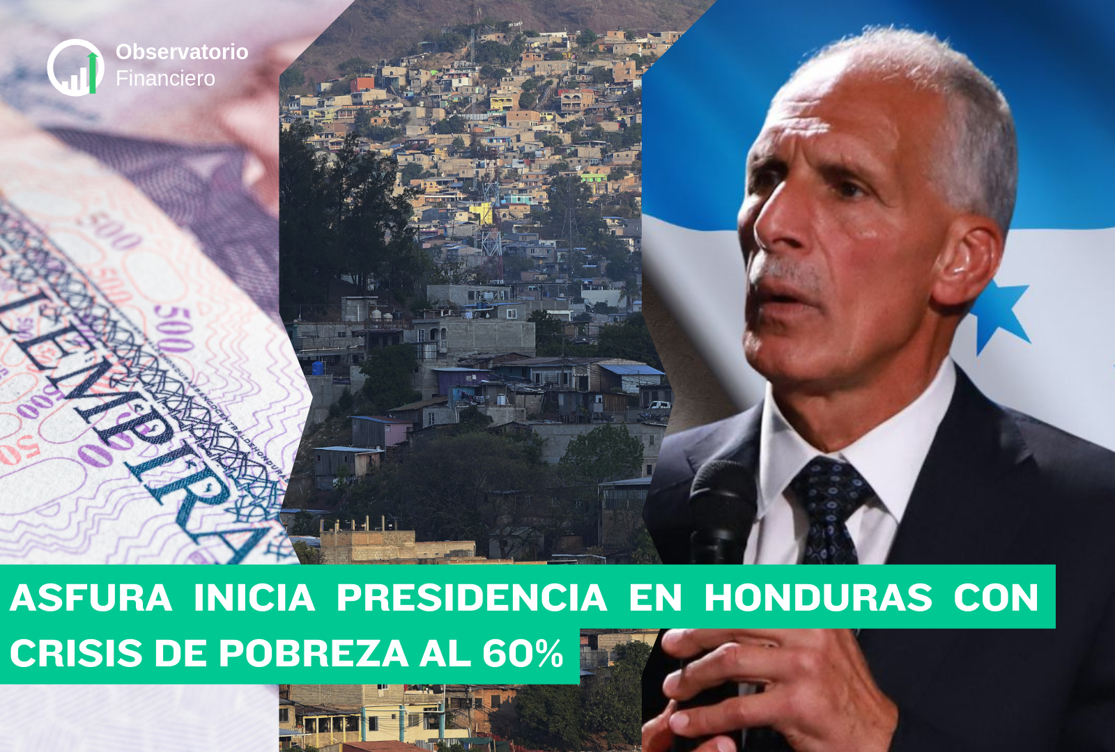 Asfura inicia presidencia en Honduras con crisis de pobreza al 60%