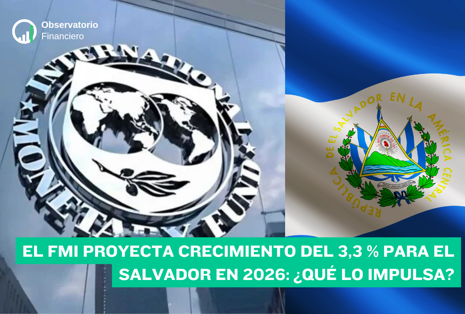 El FMI proyecta crecimiento del 3,3 % para El Salvador en 2026: ¿qué lo impulsa?