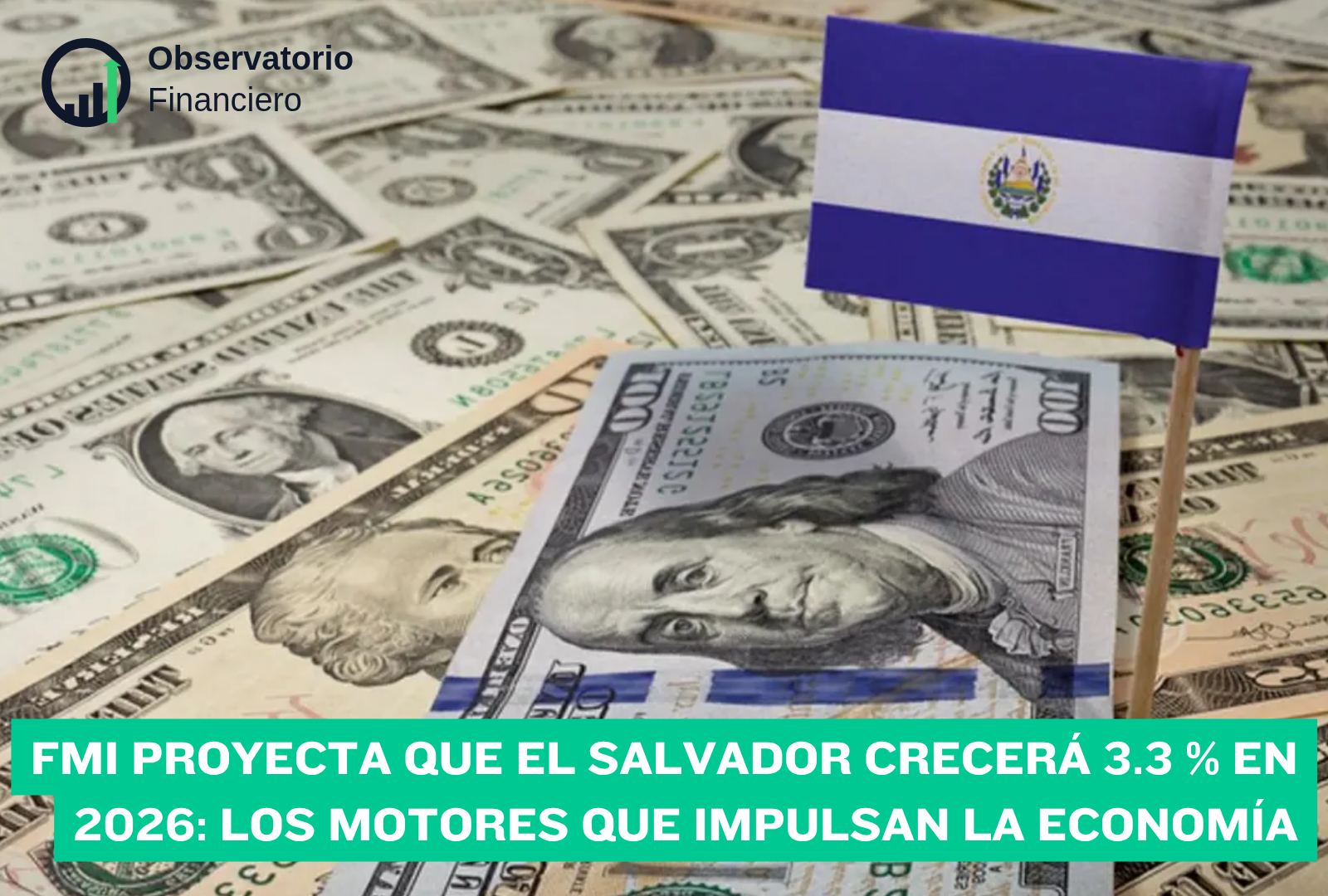 FMI proyecta que El Salvador crecerá 3.3 % en 2026: los motores que impulsan la economía
