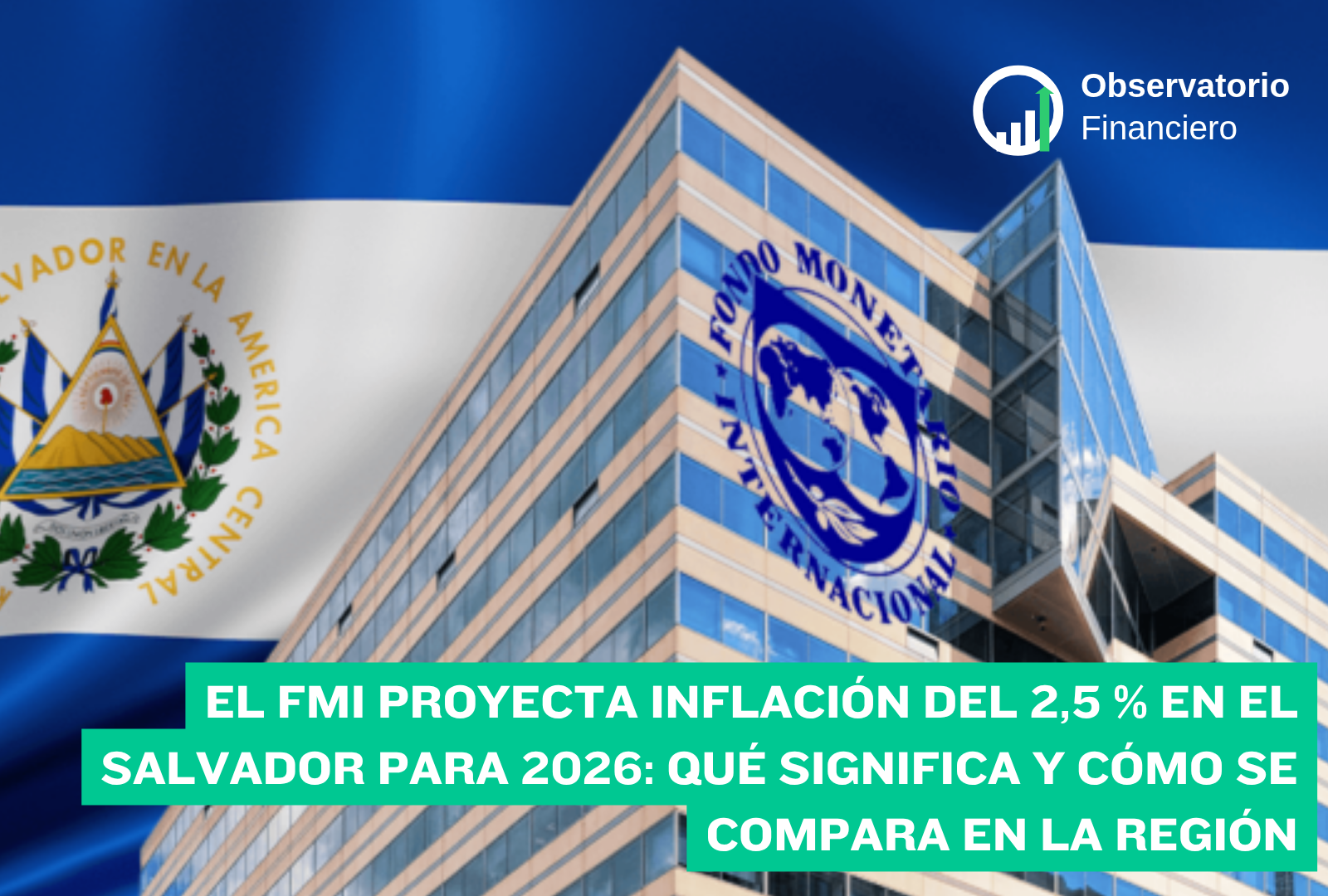 El FMI proyecta inflación del 2,5 % en El Salvador para 2026: qué significa y cómo se compara en la región